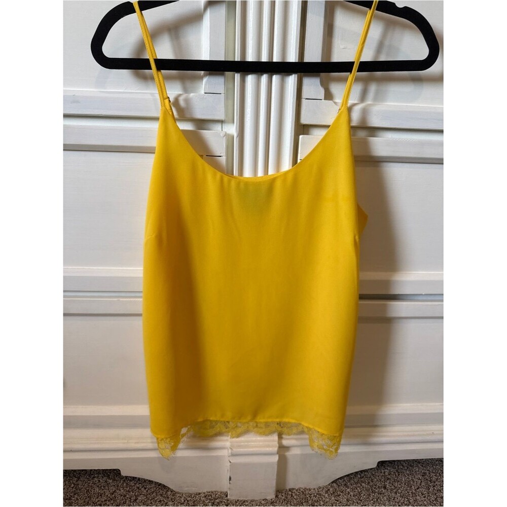 Rachel-Zoe Women's Flowy Yellow Tank